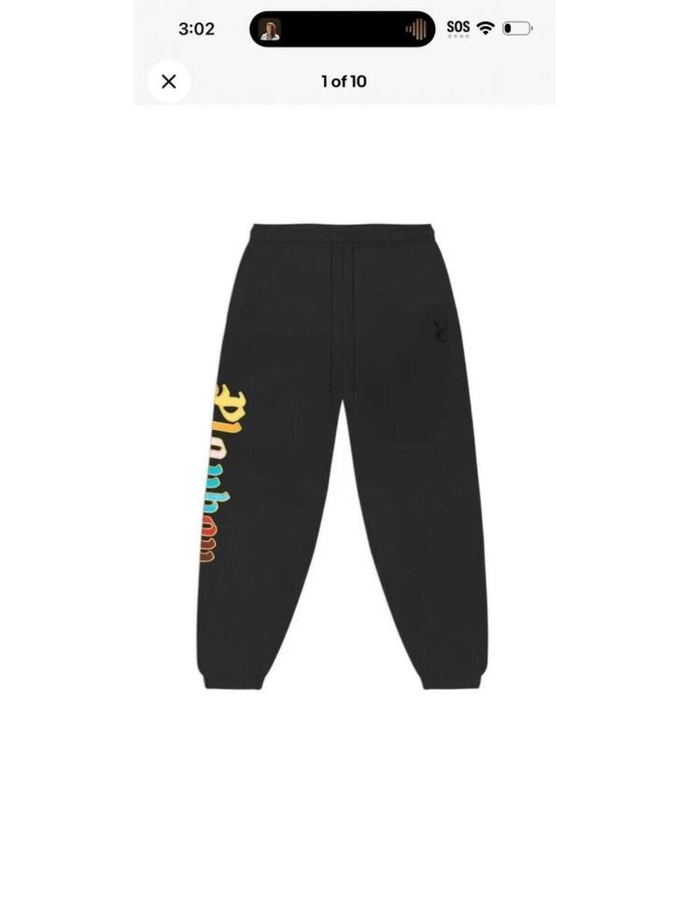 PLAYBOY by Pacsun Men's Amenities Washed Black Sweatpants Size Medium